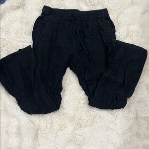 Black Wide-Leg Pants